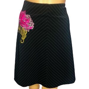 B Darlin Skirt Embroidered Flowers A-Line Mini Size 9/10
